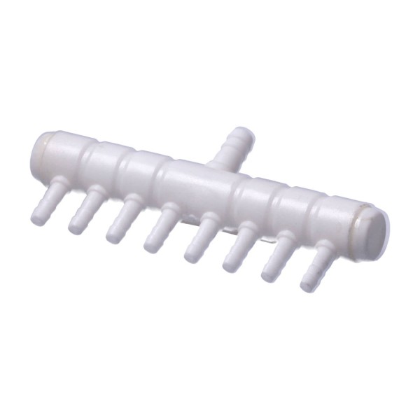 8 Outlet Plastic Air/Nutrient Manifold 4mm Output